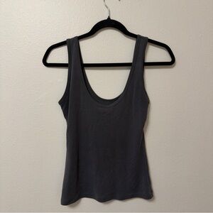 Abercrombie Classic Gray scoop neck ribbed Women's Tank Top